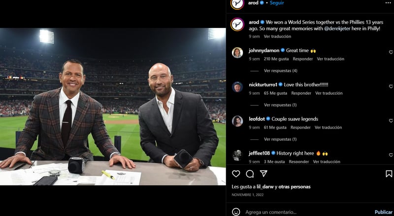 Alex Rodriguez mourning: "I honor you"