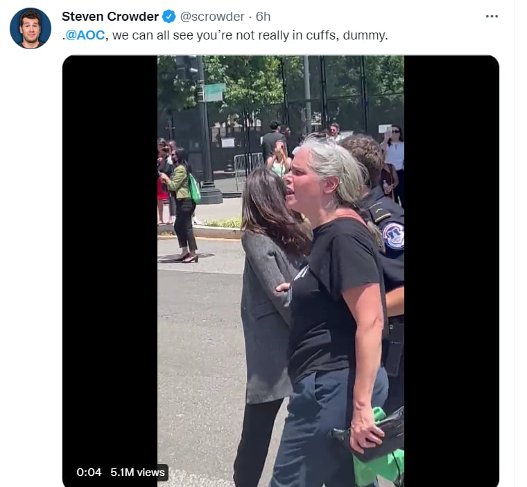 Alexandria Ocasio Cortez: Who was arrested?