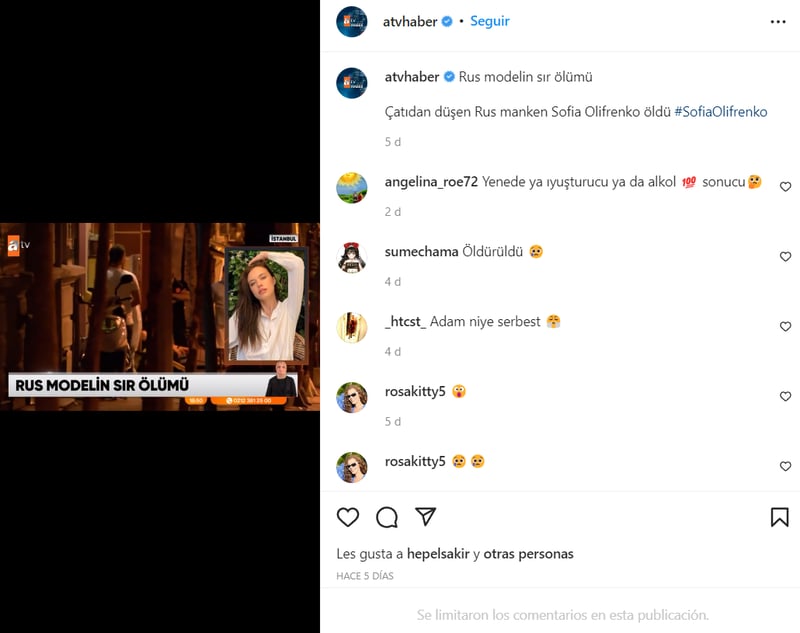 Mysterious accident model dies: Did you have contact with the model?