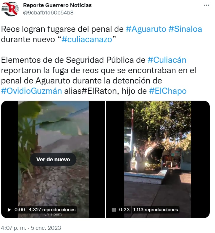 Culiacán prison riots reported: No opportunity to flee?