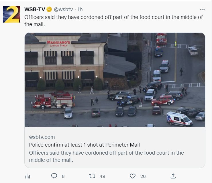 ¡EVACUAN MALL EN GEORGIA!