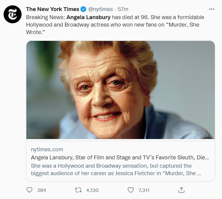 Angela Lansbury dies: An innate jewel of the Theater