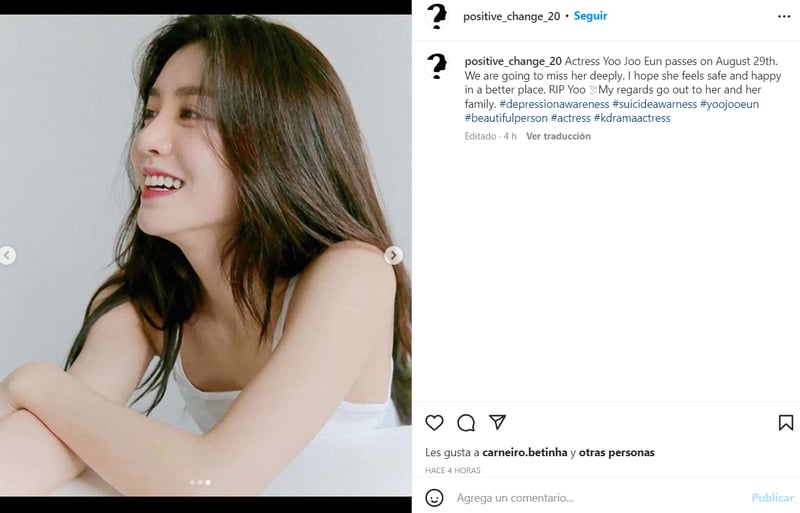 Yoo Joo Eun: "Dios me ama"