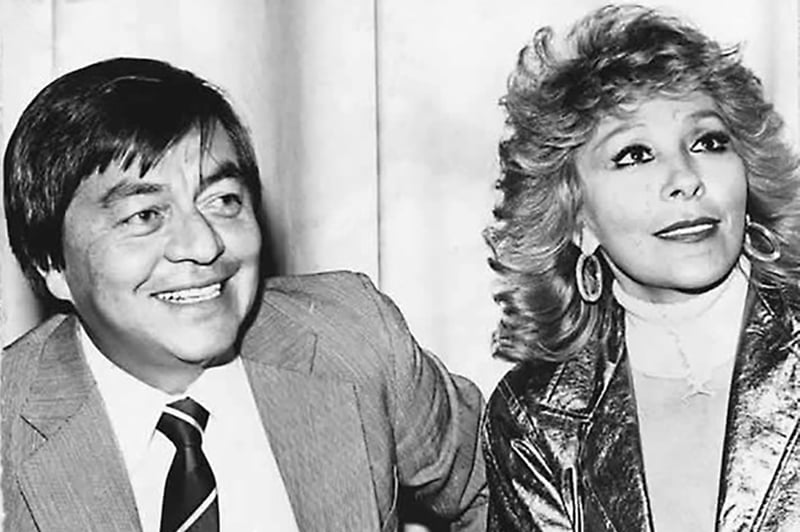 Tulio Hernández, esposo, Silvia Pinal, actriz, blanco y negro