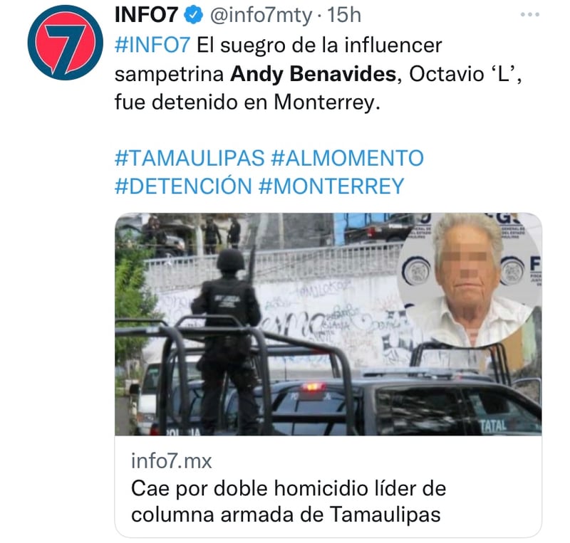Arrestan también al esposo de la influencer