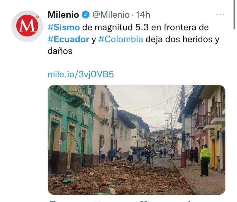 Así fue el temblor en Ecuador