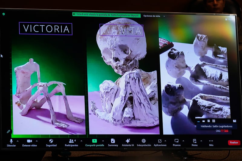pantalla, displays, periodista, Jaime Maussan, vida extraterrestre