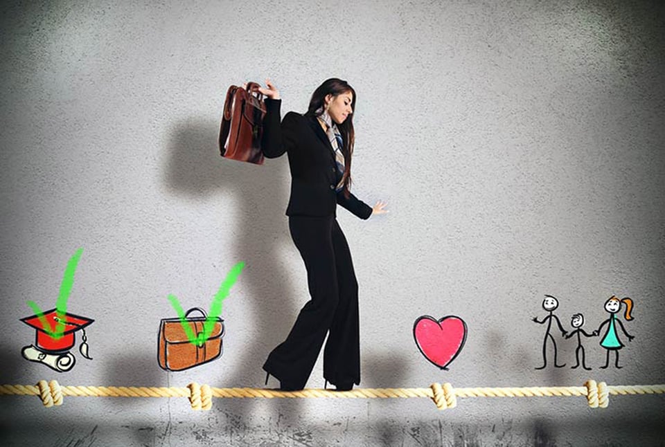Balancing work, family, business woman, Latin, Money
