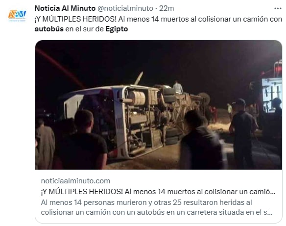 Egypt bus crash killed