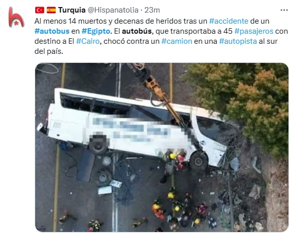 Egypt bus crash killed