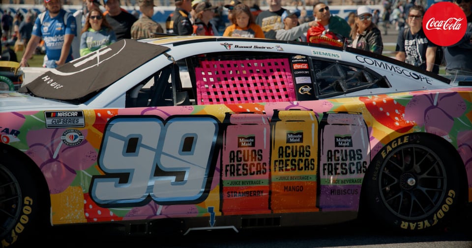 Daniel Suarez, Coke, Minute Maid, veloz, orgullo
