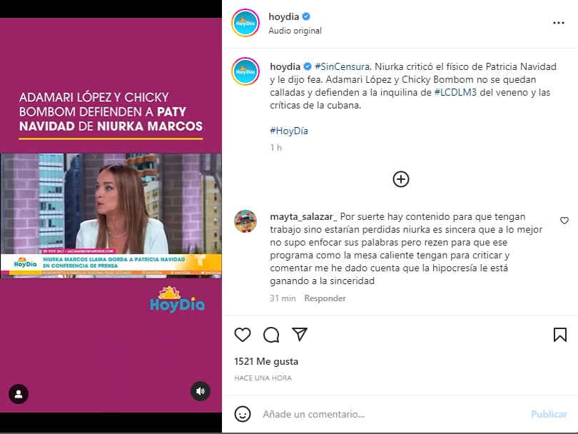 Adamari López arremete contra Niurka por decirle gorda y fea a Paty Navidad