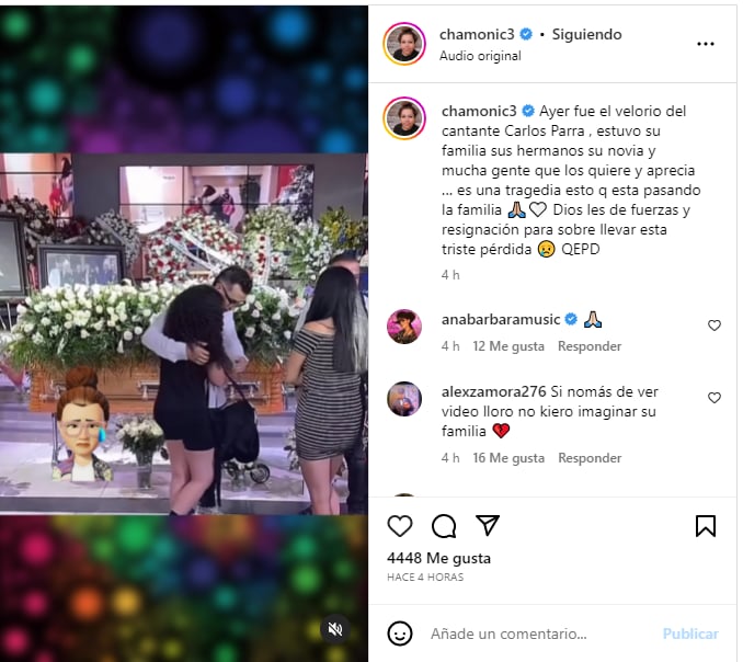 video funeral Carlos Parra
