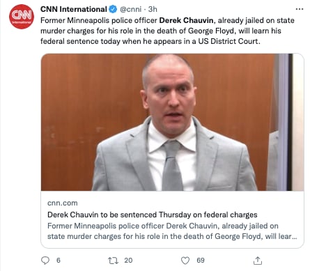 derek chauvin federal sentencing