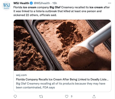 ice cream recall