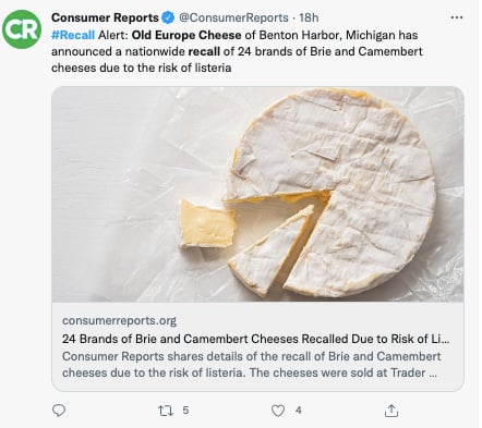 cheese recall