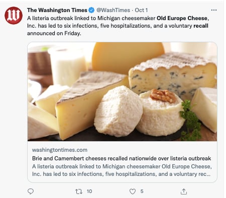 massive cheese recall