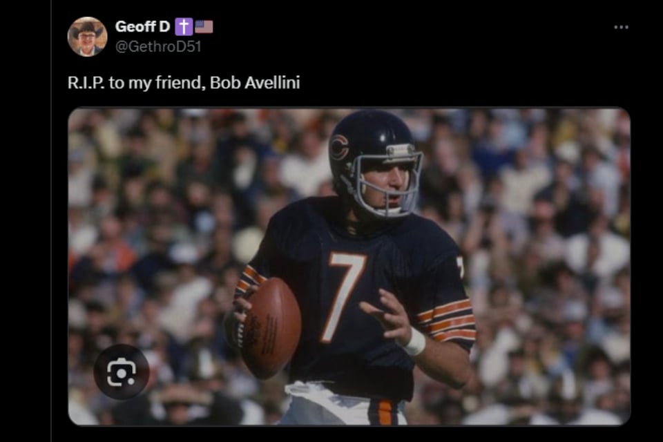 Muere el jugador Bob Avellini, NFL, Chicago Bears, Nueva York, Estados Unidos