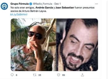 Andrés García and Joan Sebastian Linked to drug trafficking