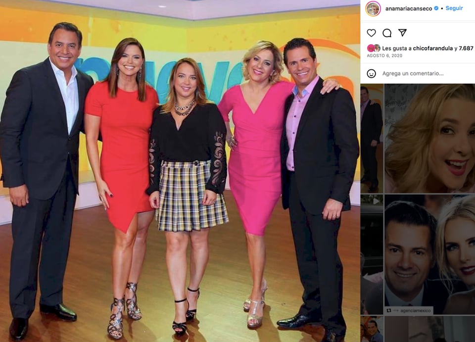 Eran compañeras en Telemundo