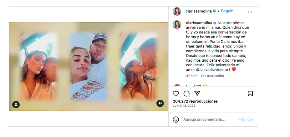 Clarissa Molina mensaje