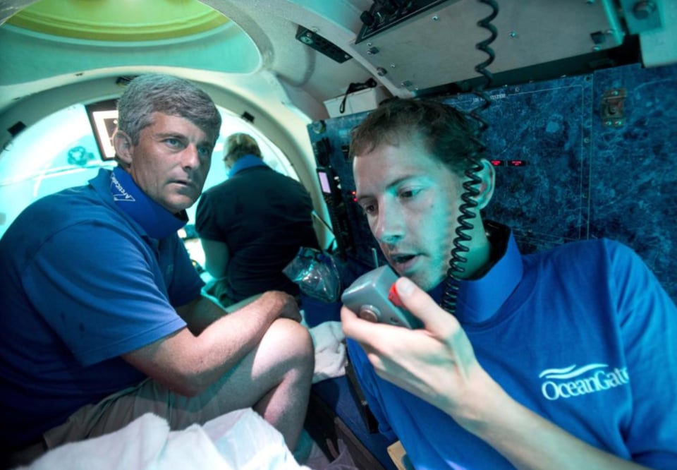 Space is very small inside the submarine