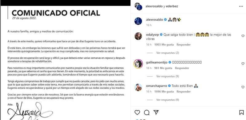 What happened to Eugenio Derbez?