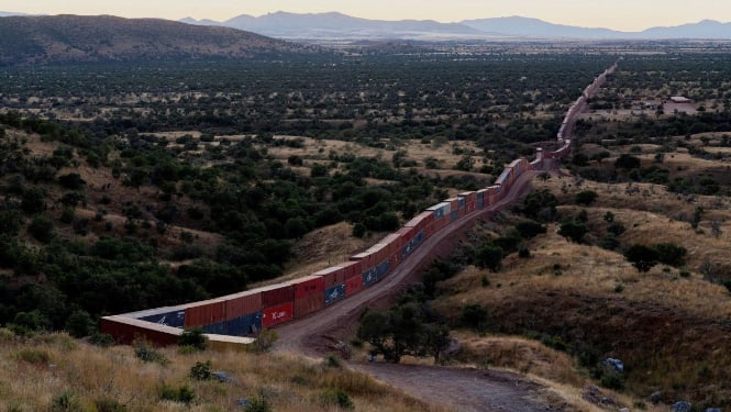 Arizona would have spent $82 million to fill in the gaps in the border barrier