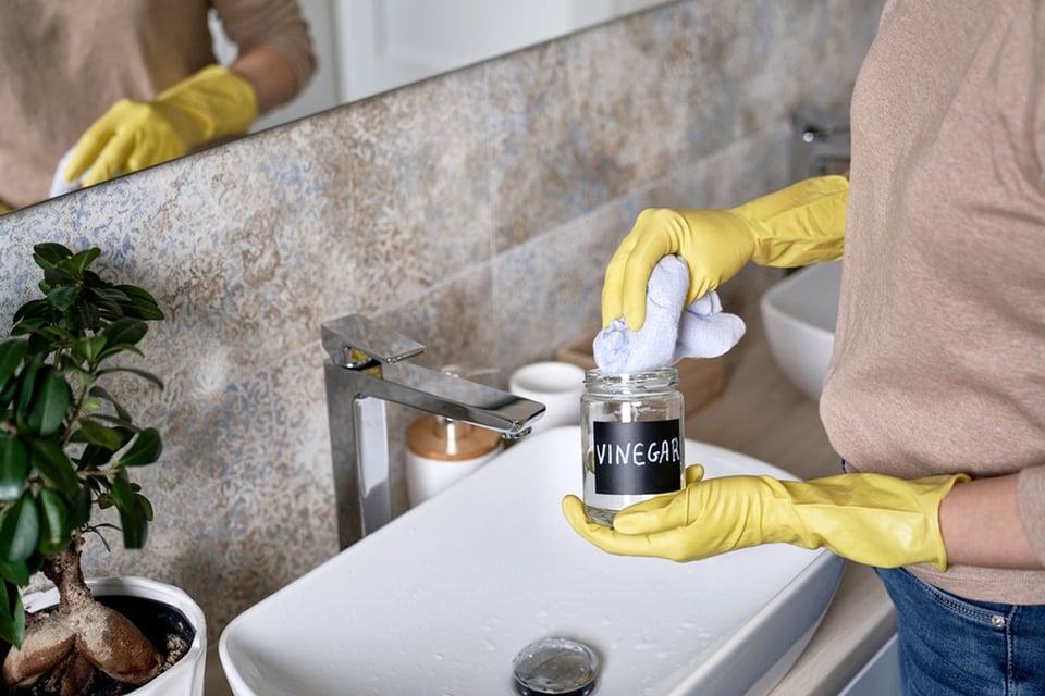 Bathroom, sink, vingar, eco-friendly, cleaning