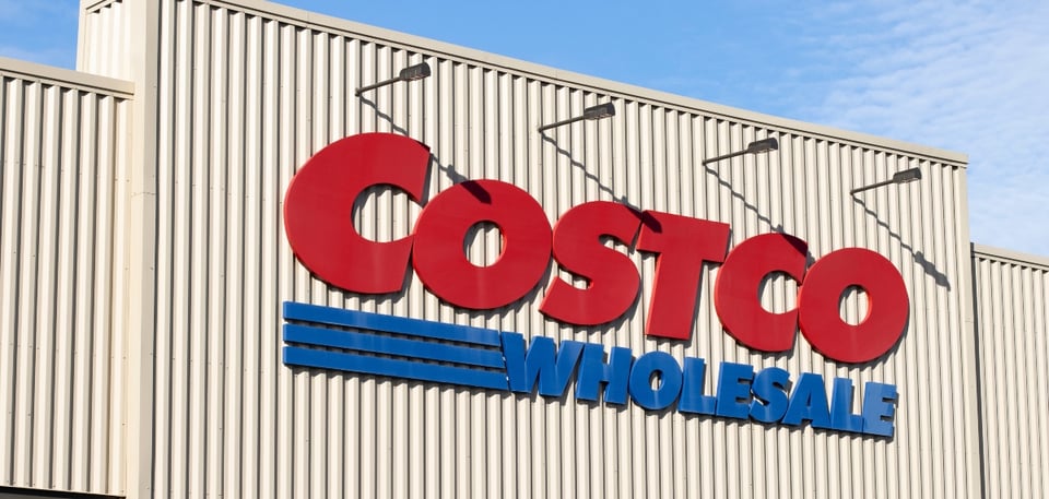Costco facade, supermarket, US store, economy, money