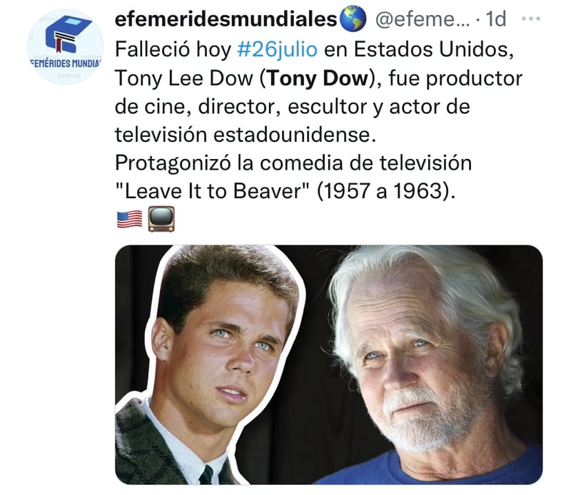 His son broke the silence