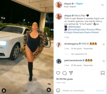 Chiquis black leather pants