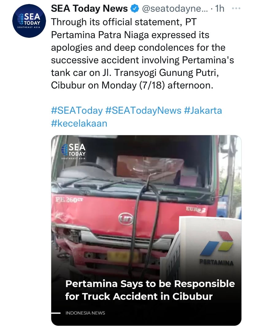 Brutal tanker accident confirmed