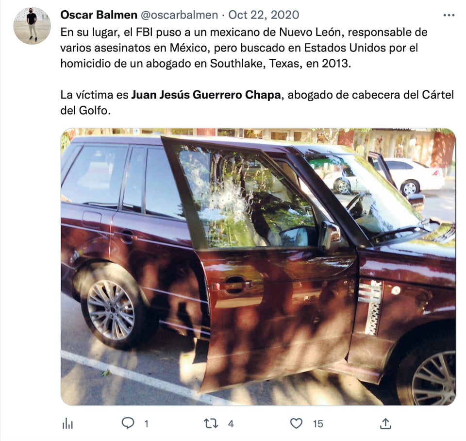 Juan Jesús Guerrero Chapa llegó con su pareja a Victoria's Secret sólo para morir
