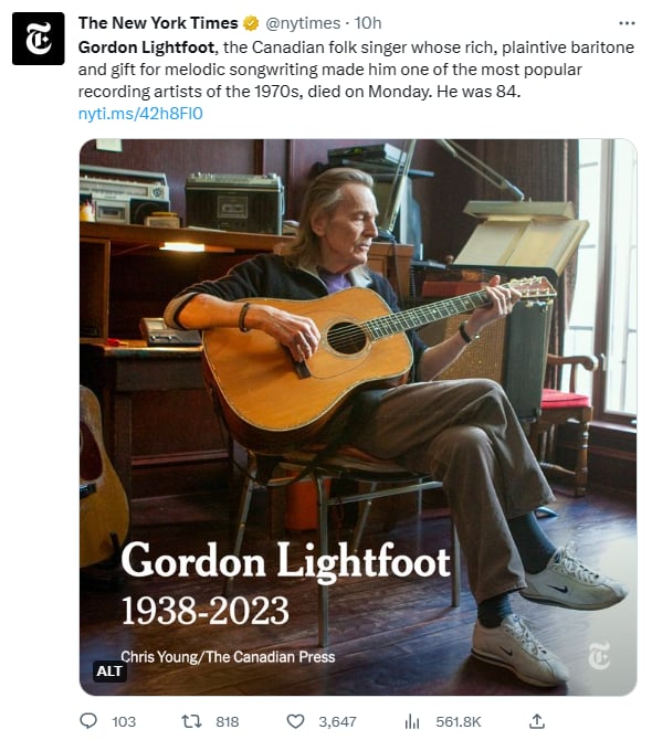 mourning music canada