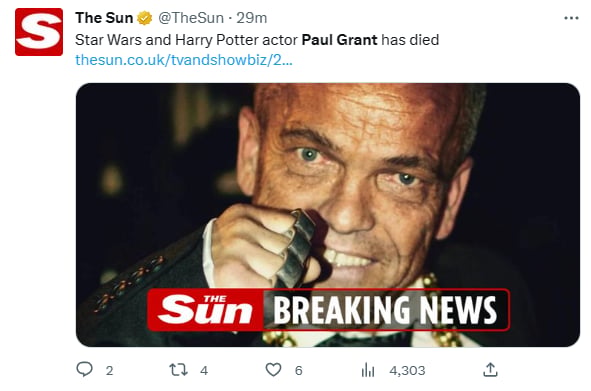 Paul Grant dies