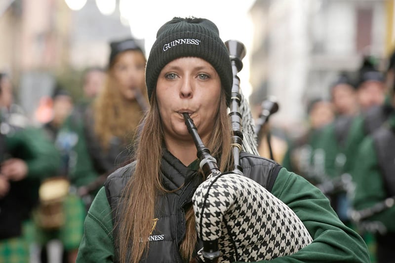 Irish, traditional music, bagpipes, parade, holiday