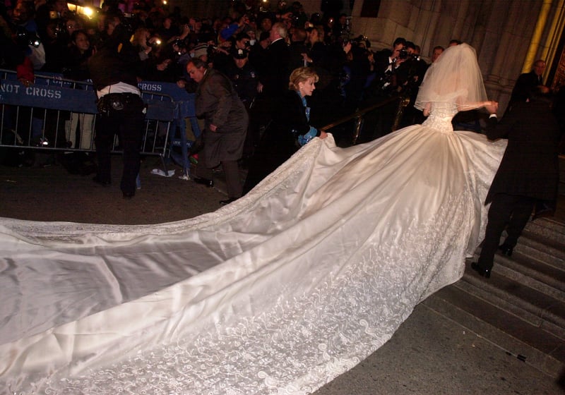 The train of the dress was 17 meters