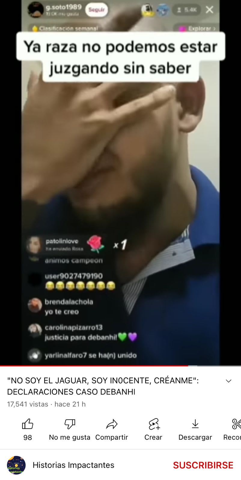 Gustavo Soto breaks down in tears, assures that he is not "The jaguar" of the Debanhi Escobar case
