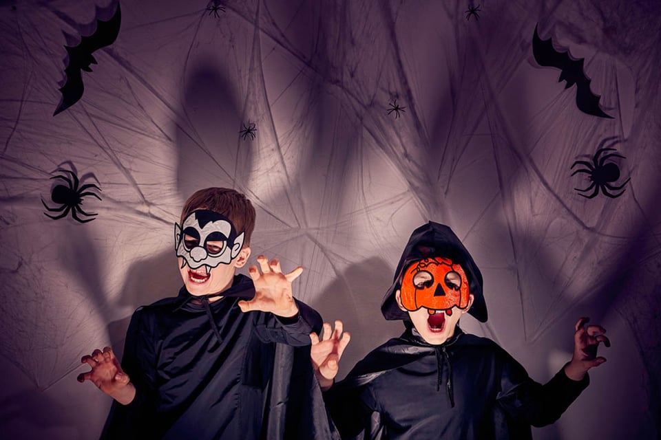 halloween symbolism, halloween decorations, spiders, costumes