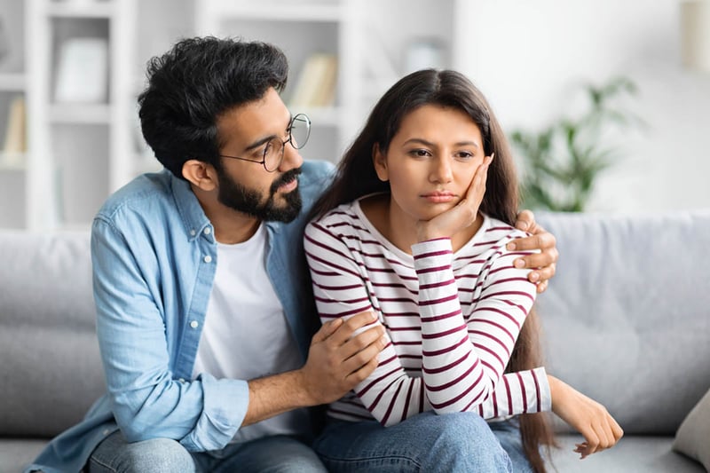 pareja, relación, hablar, consuelo, disculparse