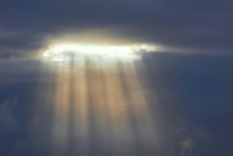 clouds, sunlight, sky, paranormal