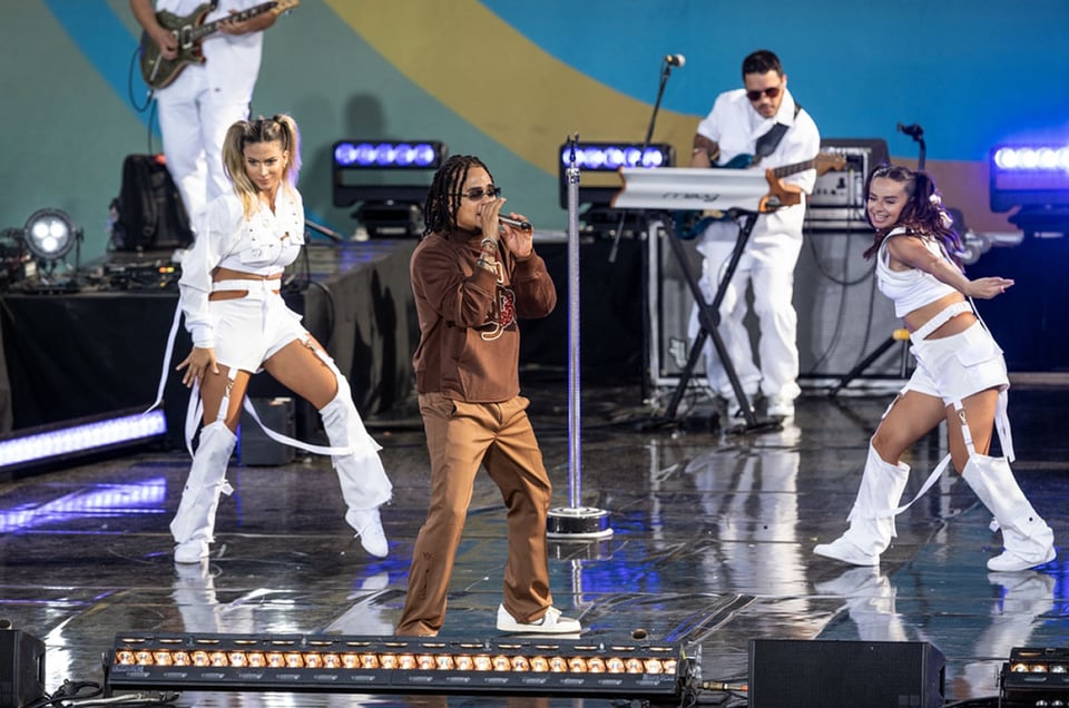 Ozuna en una de sus presentaciones