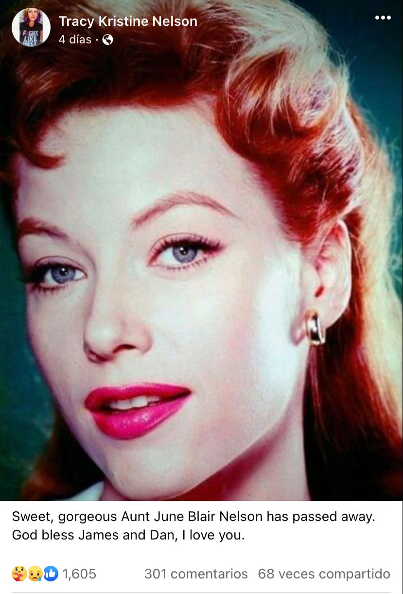 ¿De que murió June Blair?