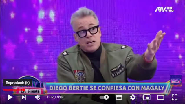 Diego Bertie came out of the closet