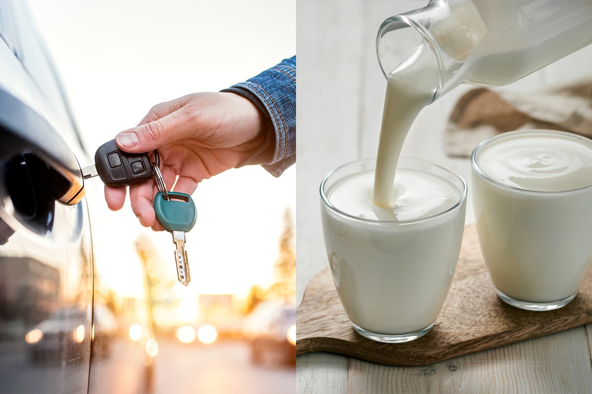 Escándalo en empresa de leche: Empleados roban auto mientras trabajaban (VIDEO)
