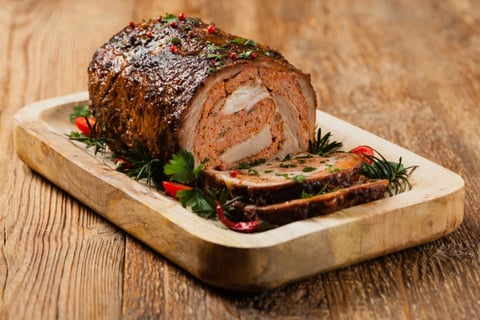 Try this delicious Pork Loin Stuffed with Herbs and Nuts