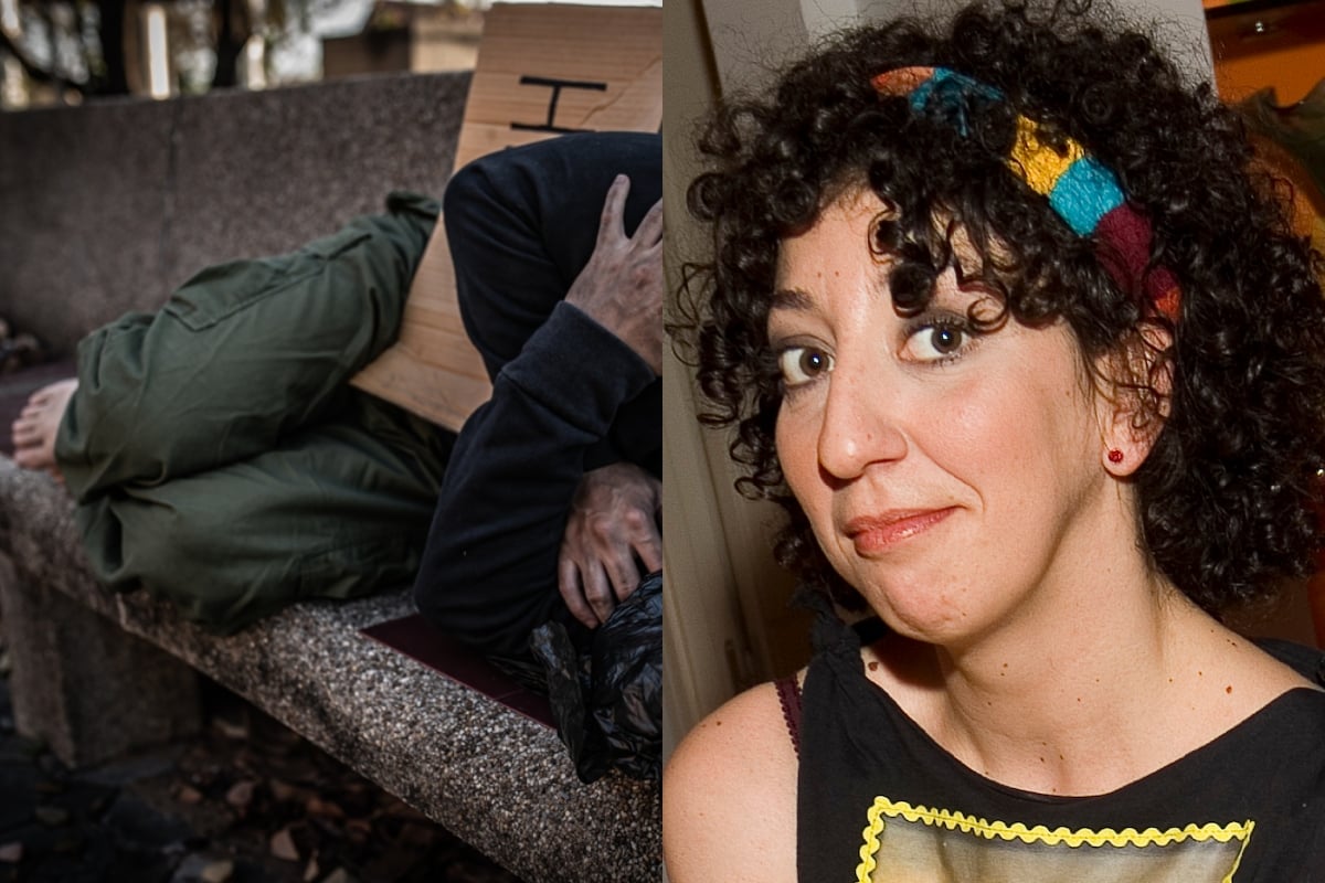 La actriz de cine Mónica Cervera vive en la calle tras su éxito en la pantalla