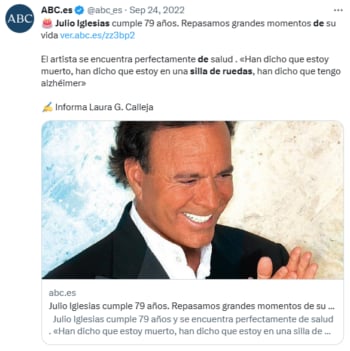 Cantante enfermo