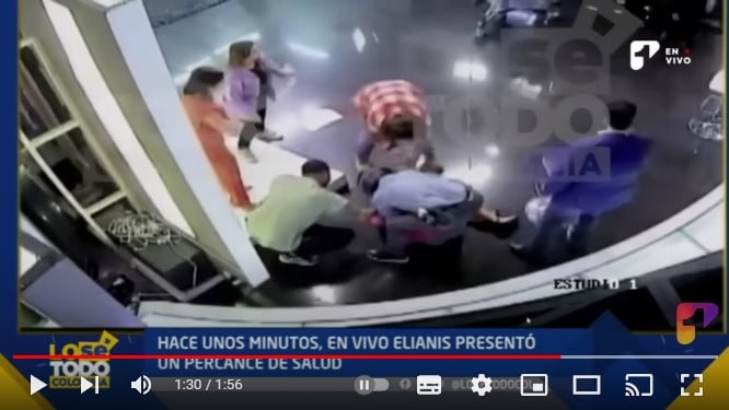 Driver Elianis Garrido collapses